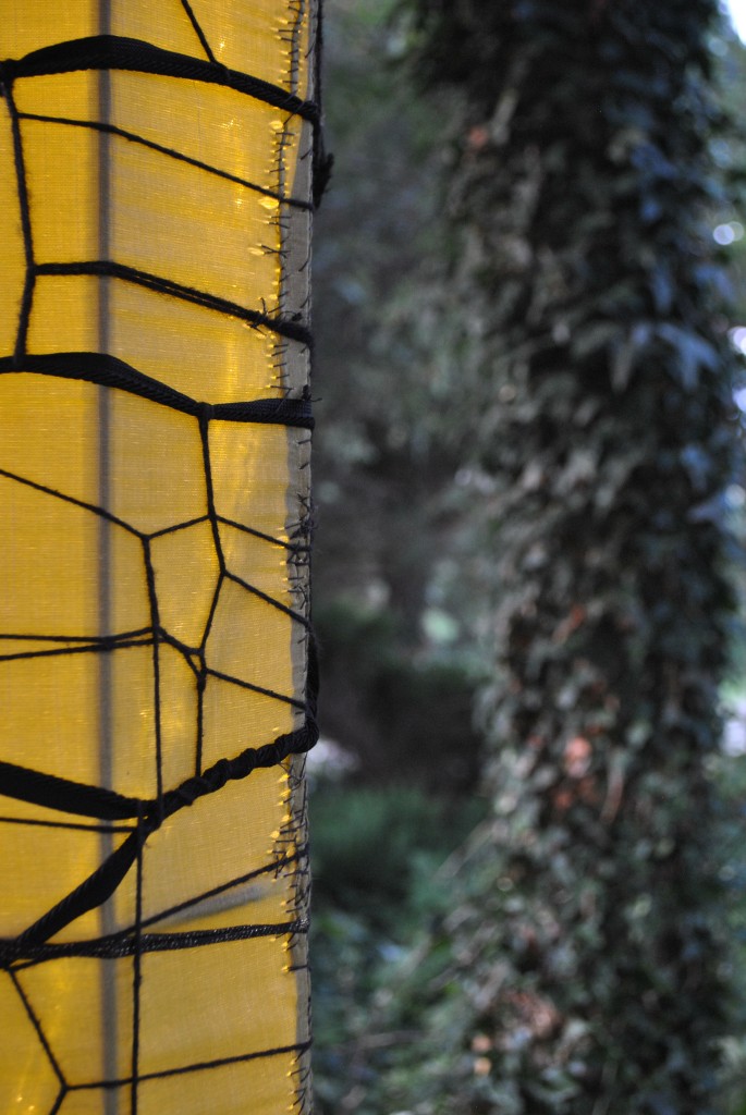 Green and Black Light Column (alight, detail)